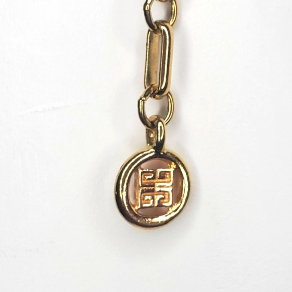 Givenchy 1980s Gold-tone Box Link Chain Necklace 22" Adjustable-Timeless Design - Picture 9 of 10